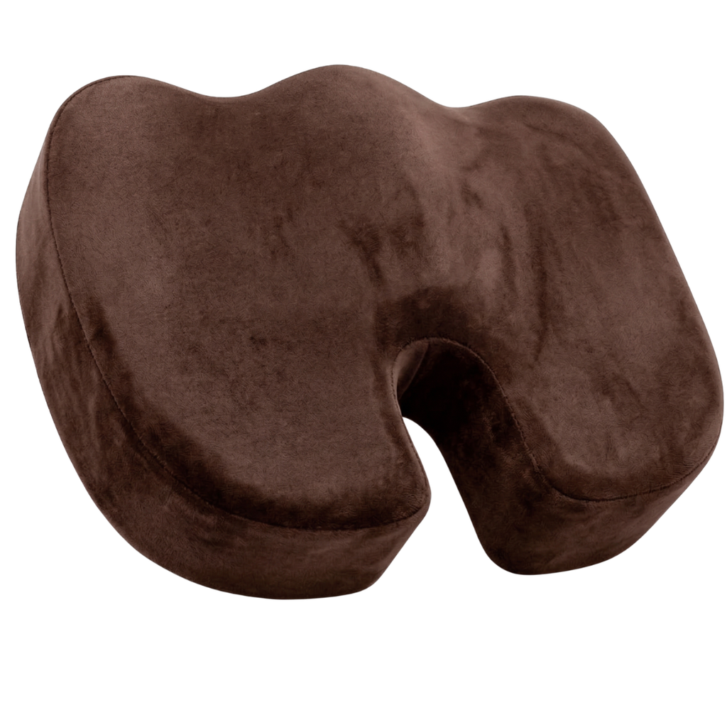 Gel Memory Foam Seat Cushion with U-Shape Cutout and Anti-Slip Base