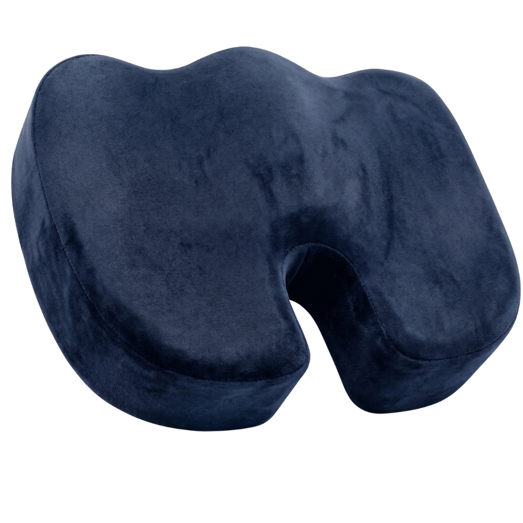 Gel Memory Foam Seat Cushion with U-Shape Cutout and Anti-Slip Base