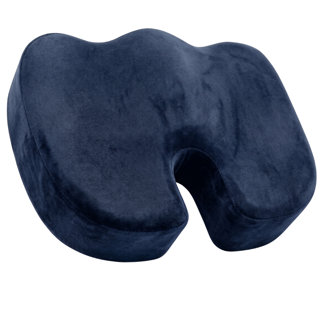 Gel Memory Foam Seat Cushion with U-Shape Cutout and Anti-Slip Base
