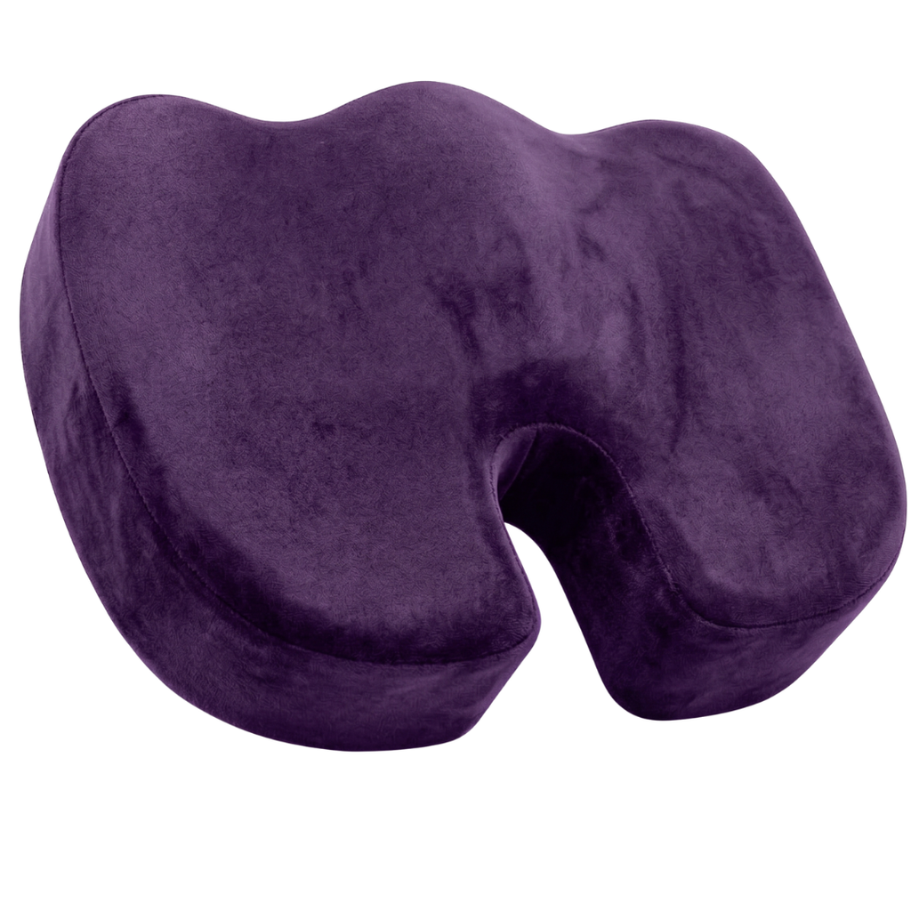 Gel Memory Foam Seat Cushion with U-Shape Cutout and Anti-Slip Base