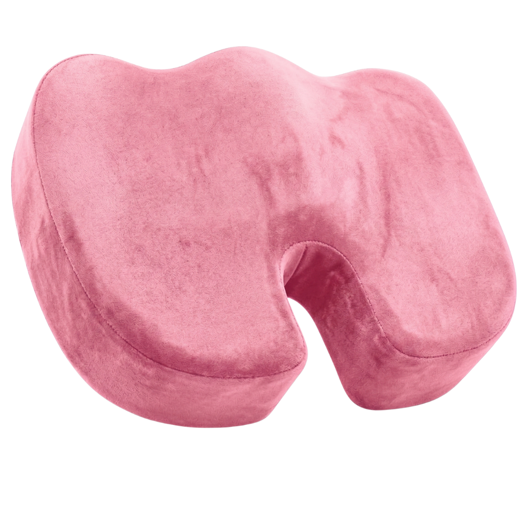 Gel Memory Foam Seat Cushion with U-Shape Cutout and Anti-Slip Base
