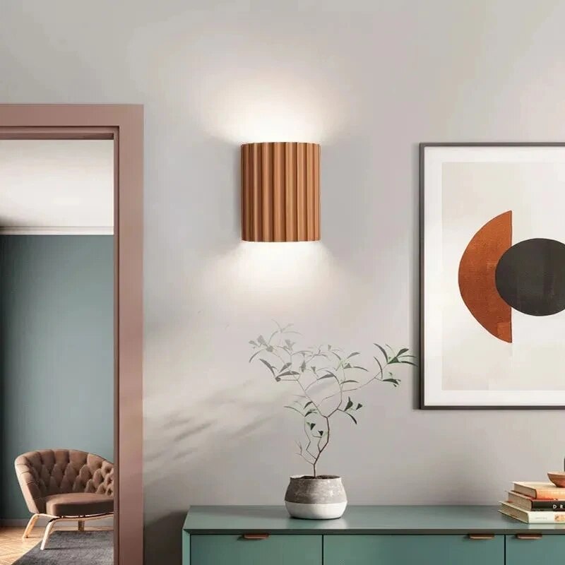 Modern Ribbed Wall Light Minimalist Scandinavian Wall Lighting