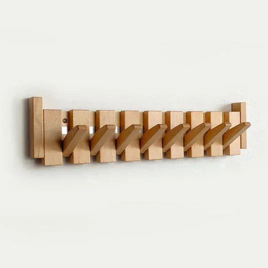 Piano-Style Wall Coat Rack Compact Hanging Storage for Home