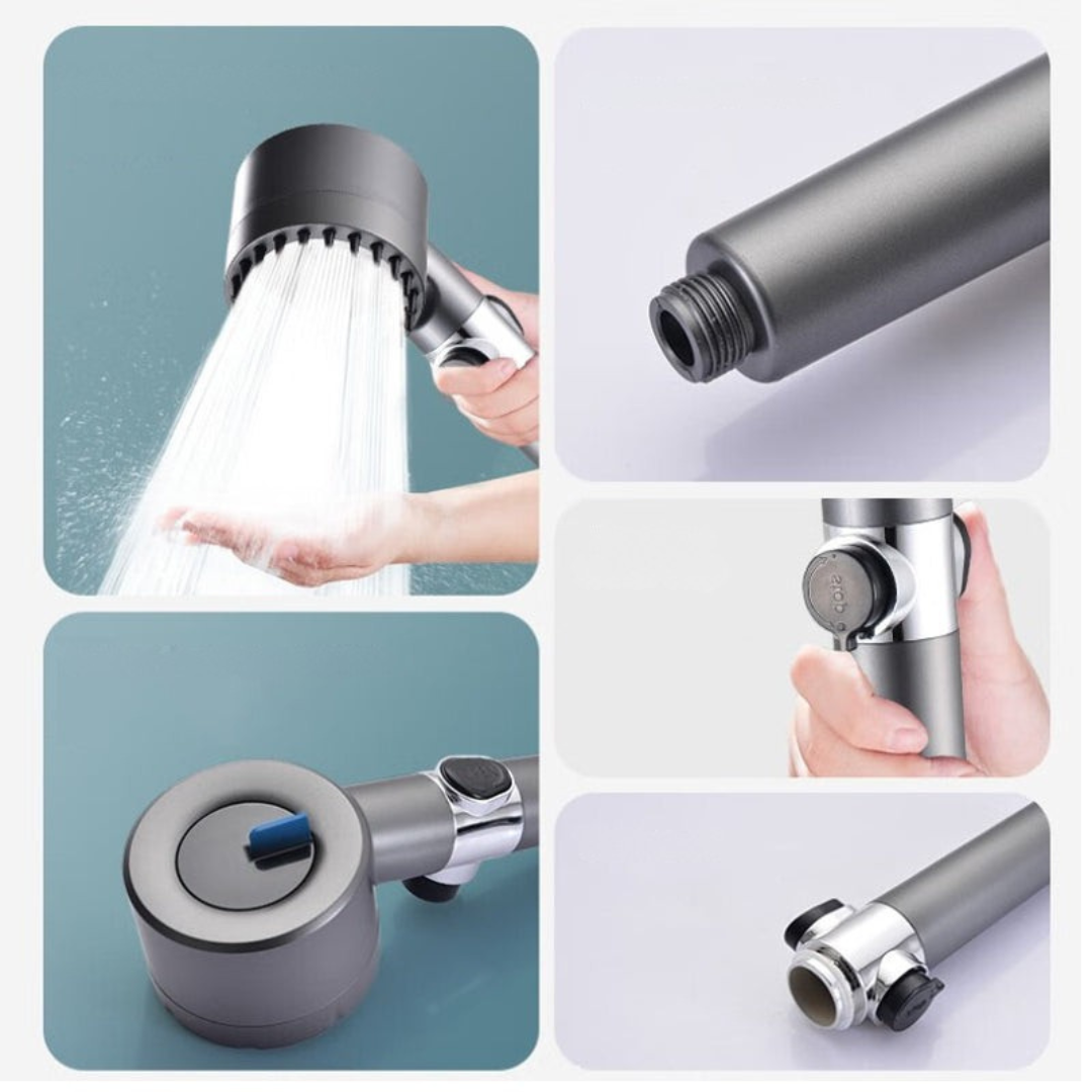 High Pressure Handheld Shower Head 9-Stage Water Filtration