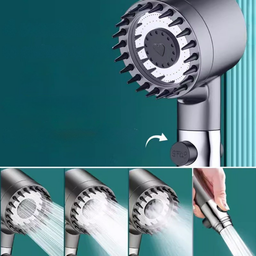 High Pressure Handheld Shower Head 9-Stage Water Filtration