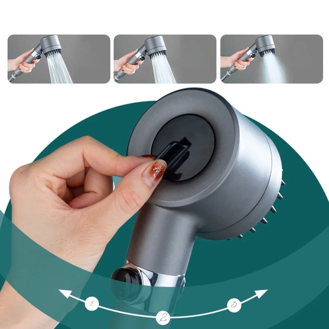 High Pressure Handheld Shower Head 9-Stage Water Filtration