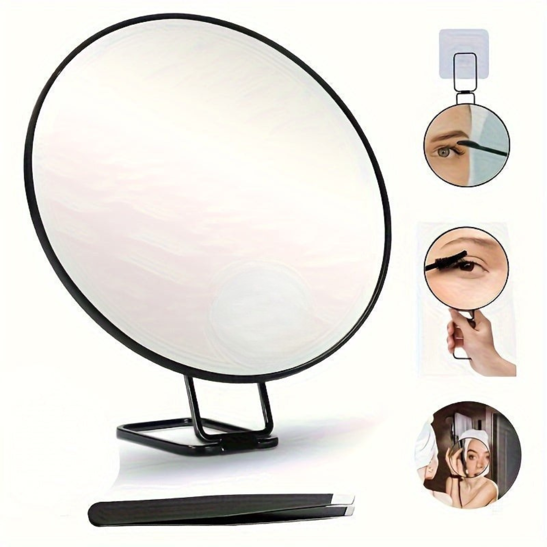 Magnifying Makeup Mirror with Suction and Adjustable Stand