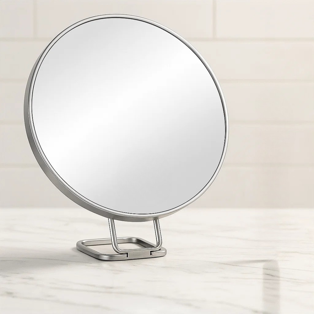 Magnifying Makeup Mirror with Suction and Adjustable Stand
