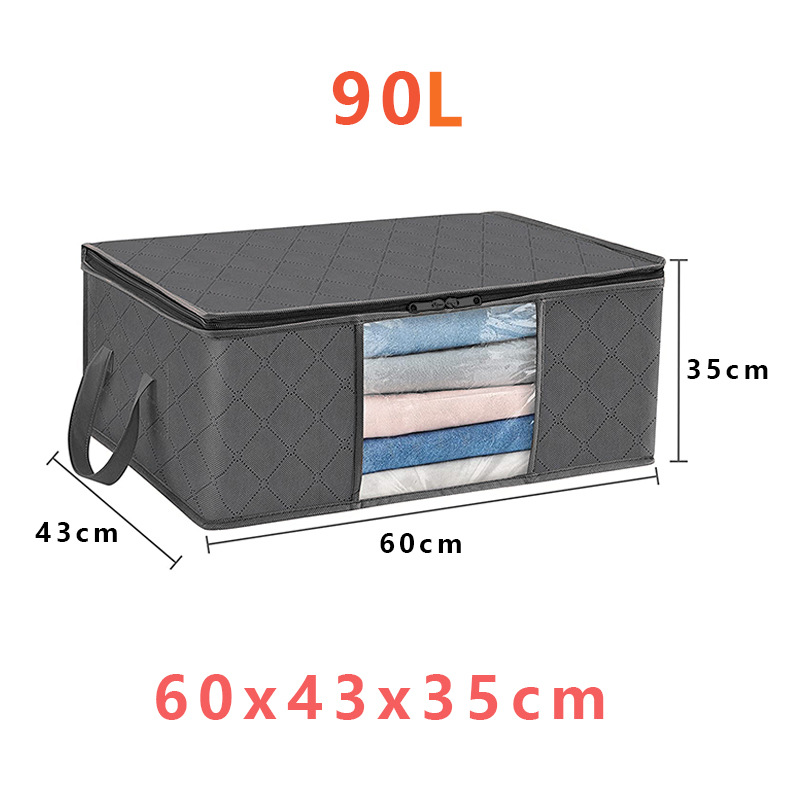 Foldable Clothes Organizers Boxes Zip Closure Storage Solution