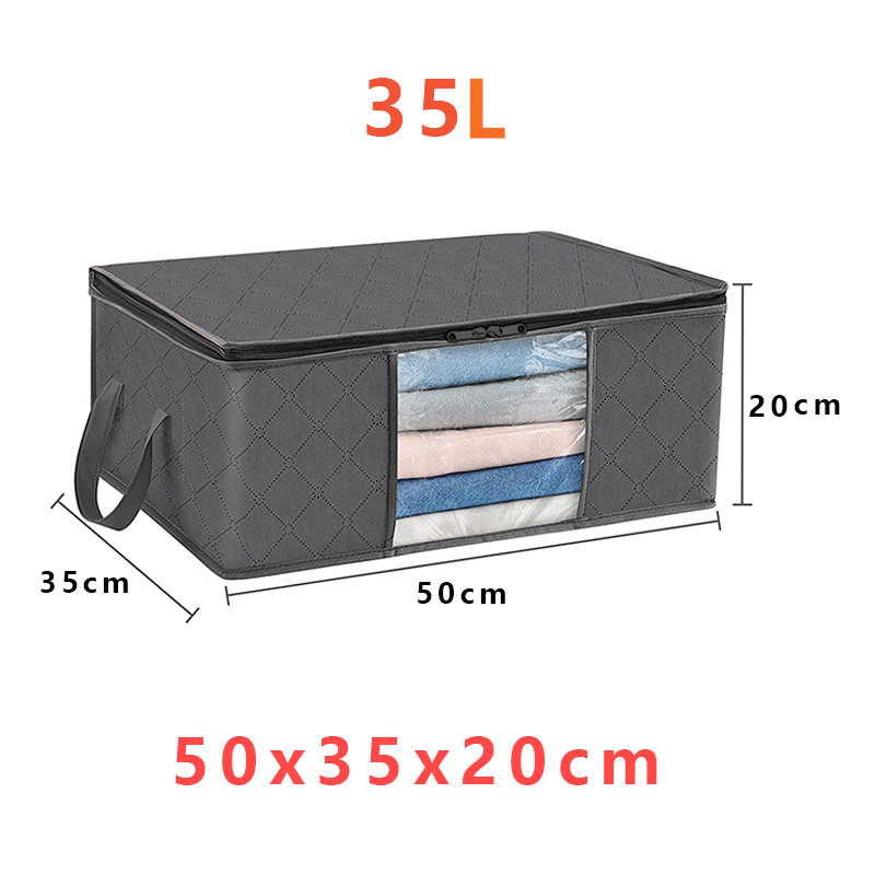 Foldable Clothes Organizers Boxes Zip Closure Storage Solution