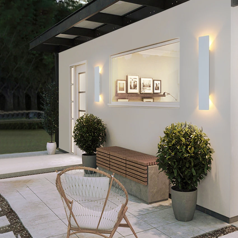Outdoor LED Wall Light Modern Weatherproof Exterior Lighting