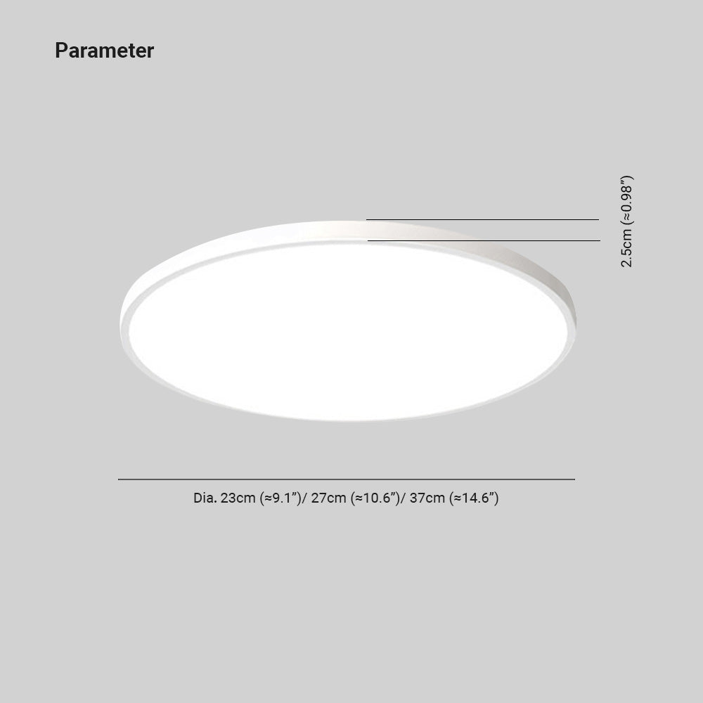 Modern Round Ceiling Light Moisture-Resistant Indoor Lighting