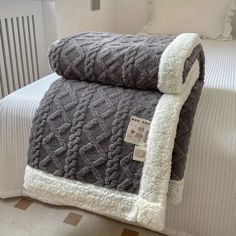 Reversible Throw Blanket for All Season Home Use