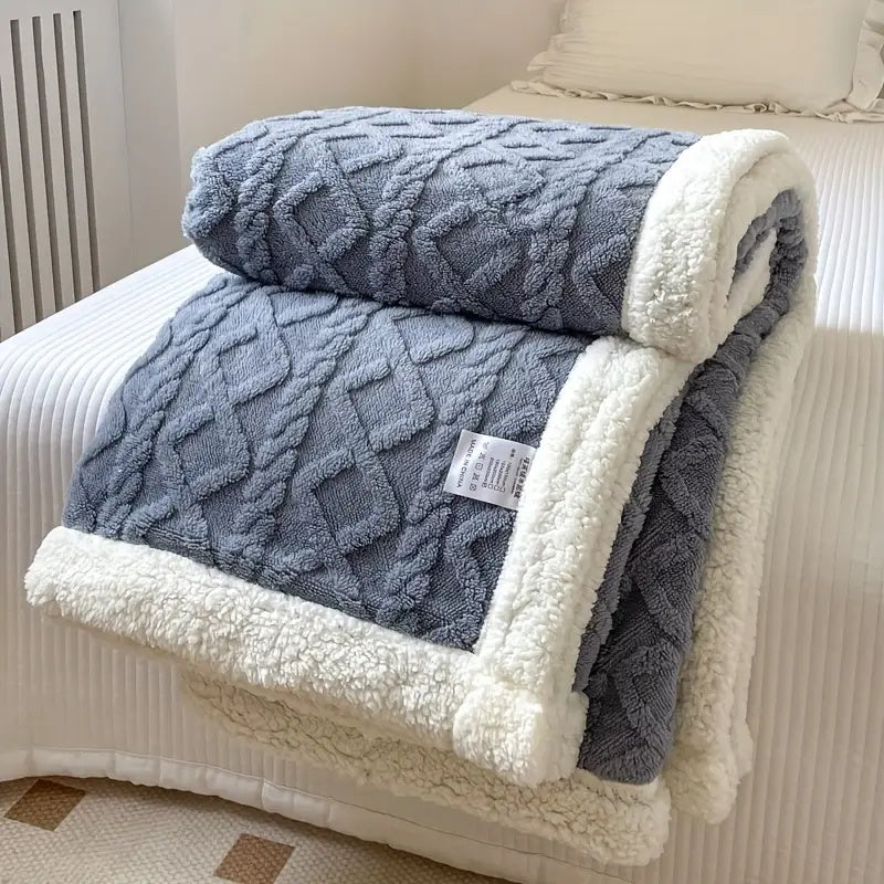 Reversible Throw Blanket for All Season Home Use