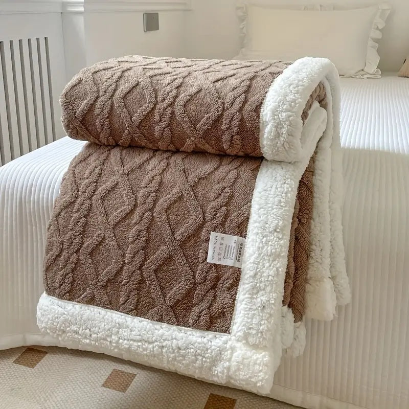 Reversible Throw Blanket for All Season Home Use