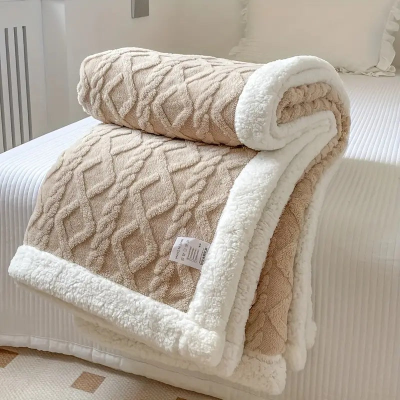 Reversible Throw Blanket for All Season Home Use
