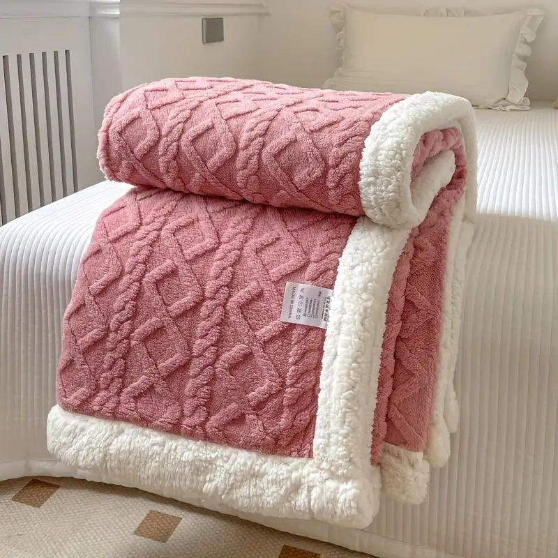 Reversible Throw Blanket for All Season Home Use