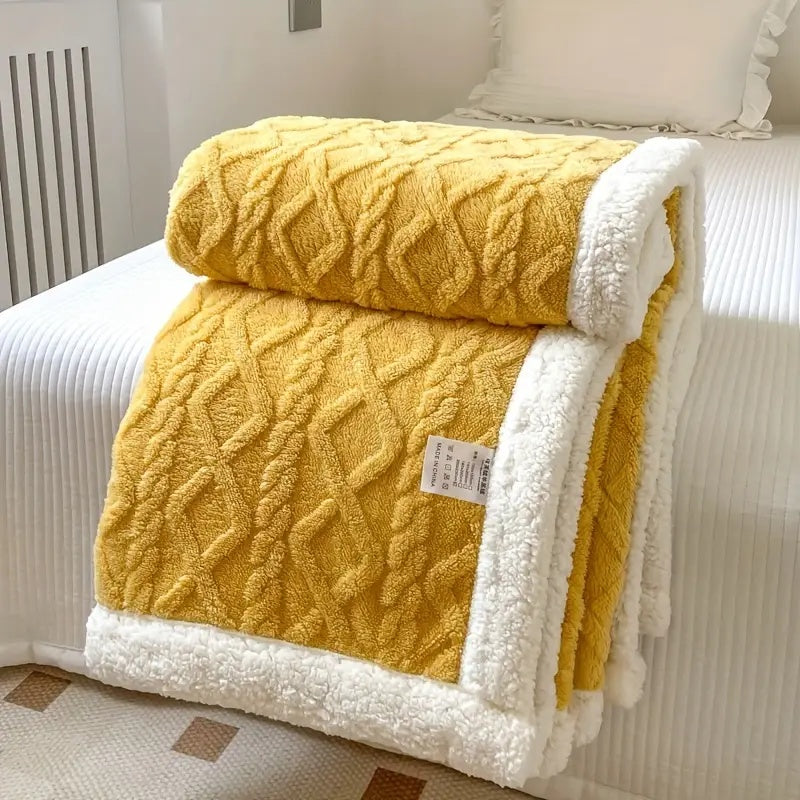 Reversible Throw Blanket for All Season Home Use