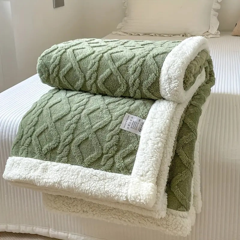 Reversible Throw Blanket for All Season Home Use
