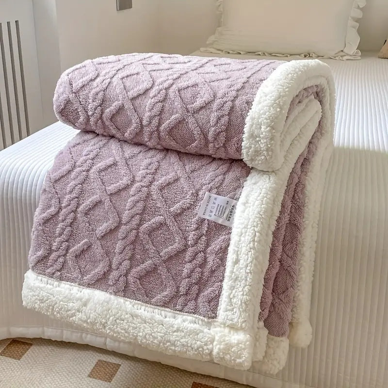 Reversible Throw Blanket for All Season Home Use