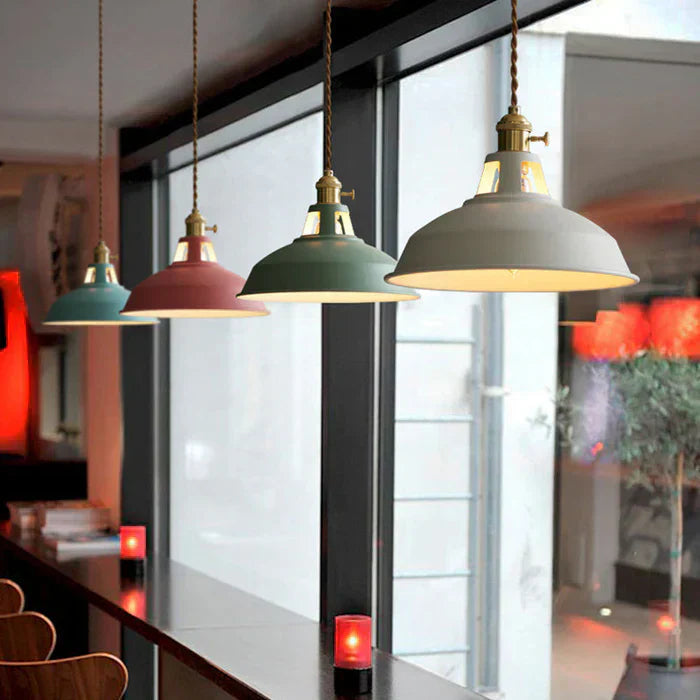 Industrial Style Pendant Light Adjustable Hanging Ceiling Fixture