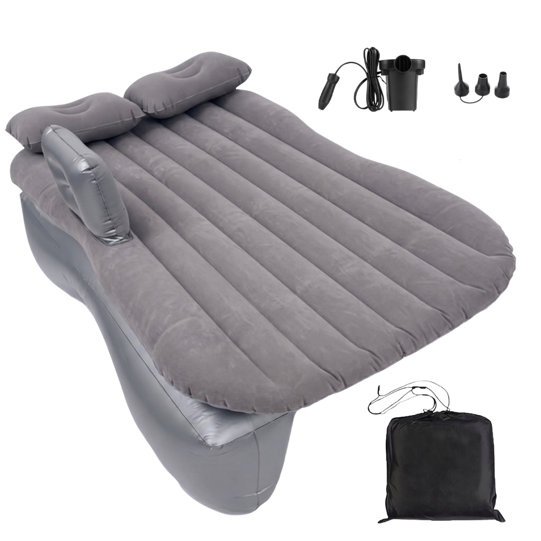 Inflatable Car Back Seat Air Mattress Bed with 12V Pump for SUV