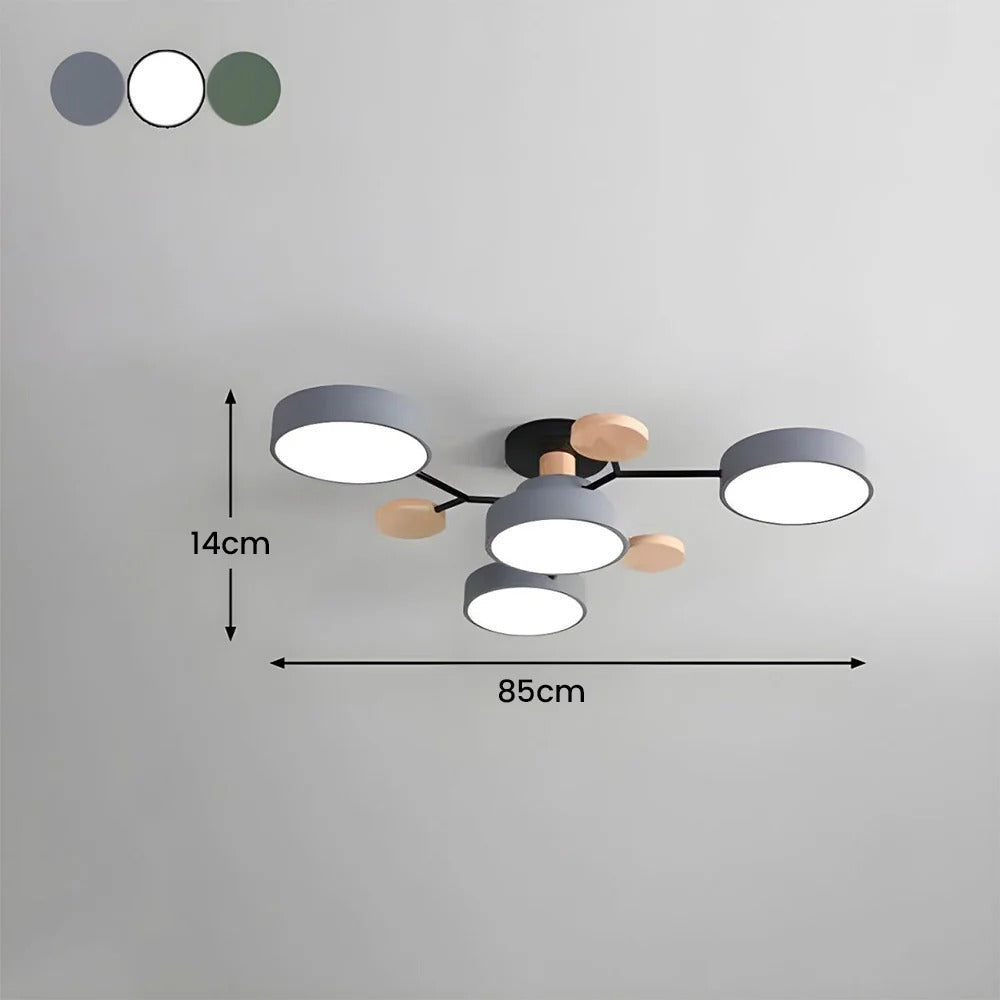 Modern LED Flush Ceiling Light Multi-Light Indoor Lighting Fixture