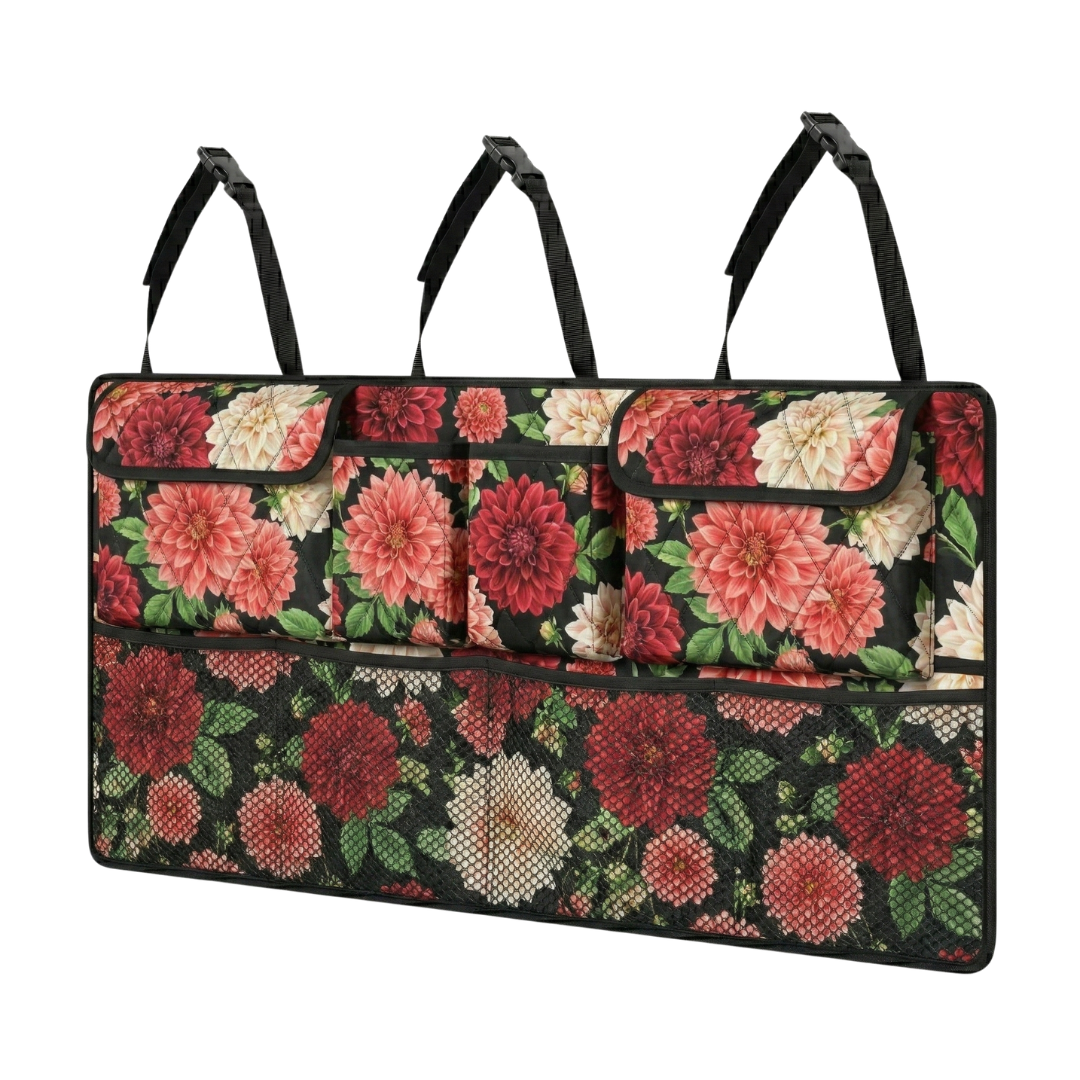 Large Backseat Hanging Trunk Organizer 42 Inch with 8 Compartments