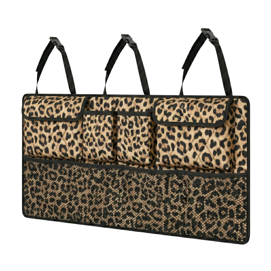 Large Backseat Hanging Trunk Organizer 42 Inch with 8 Compartments