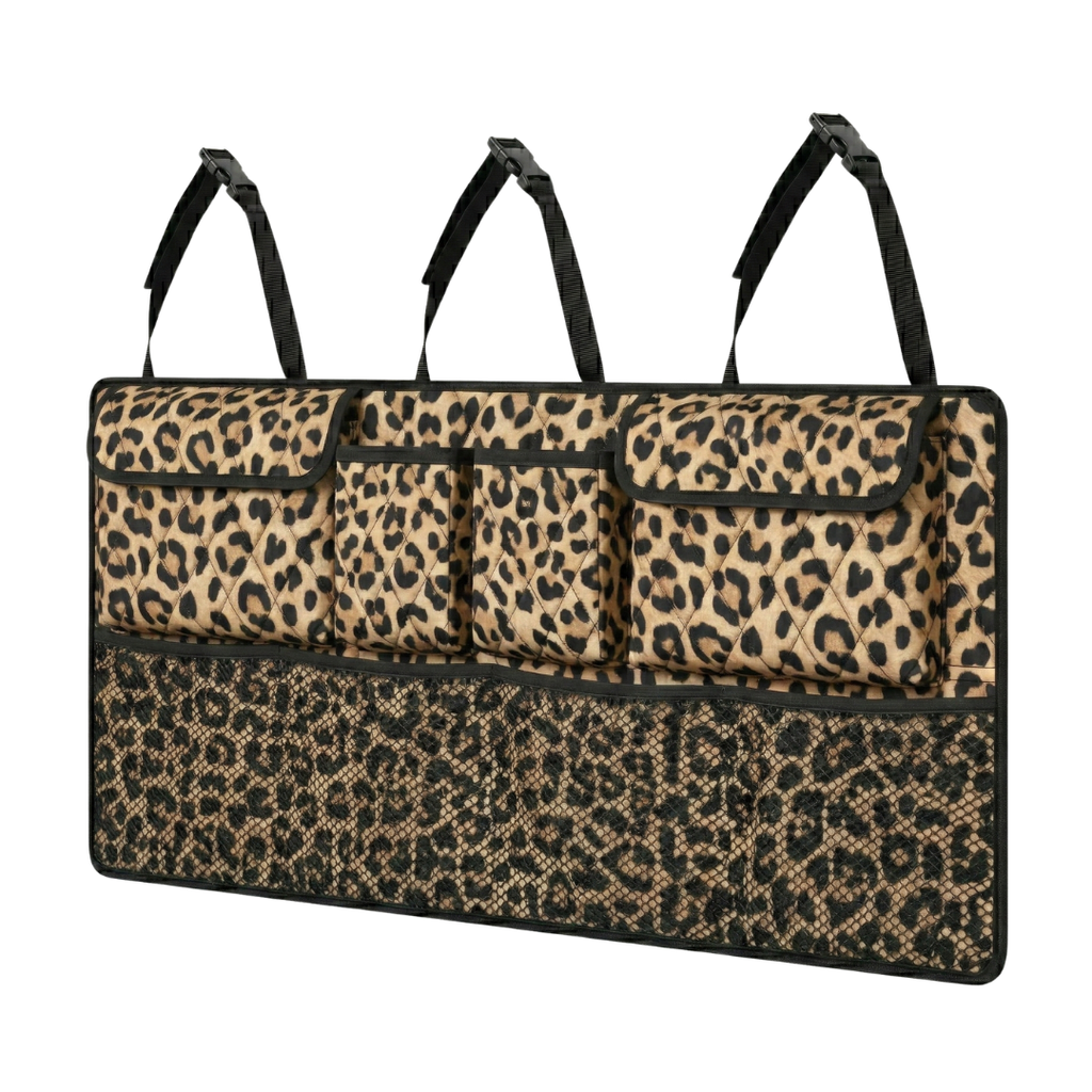 Large Backseat Hanging Trunk Organizer 42 Inch with 8 Compartments