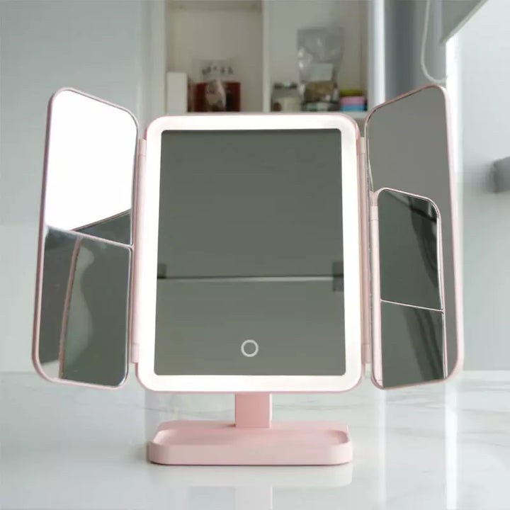 LED Makeup Mirror Triple Light Modes with Adjustable Viewing Angle