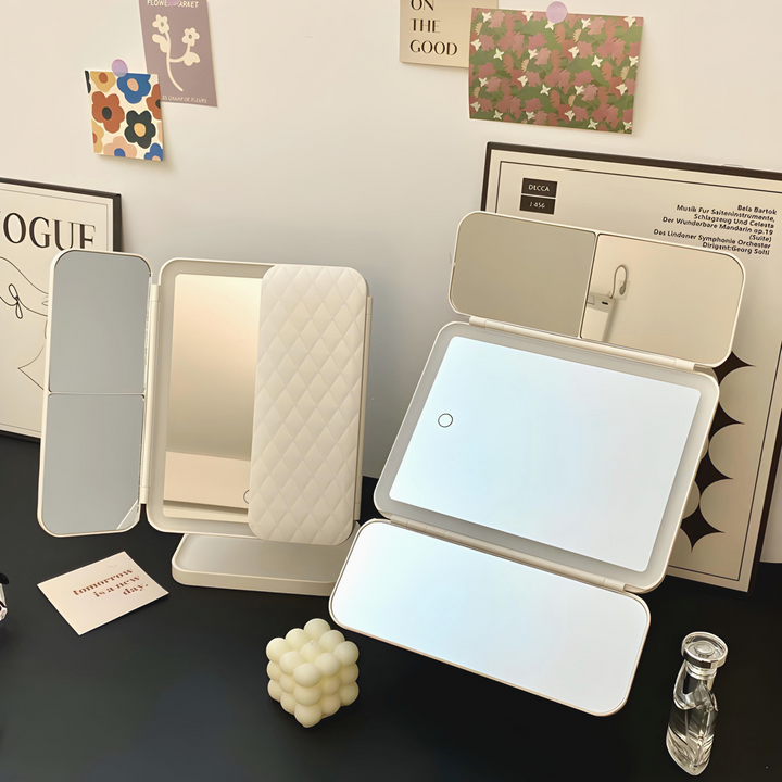 LED Makeup Mirror Triple Light Modes with Adjustable Viewing Angle