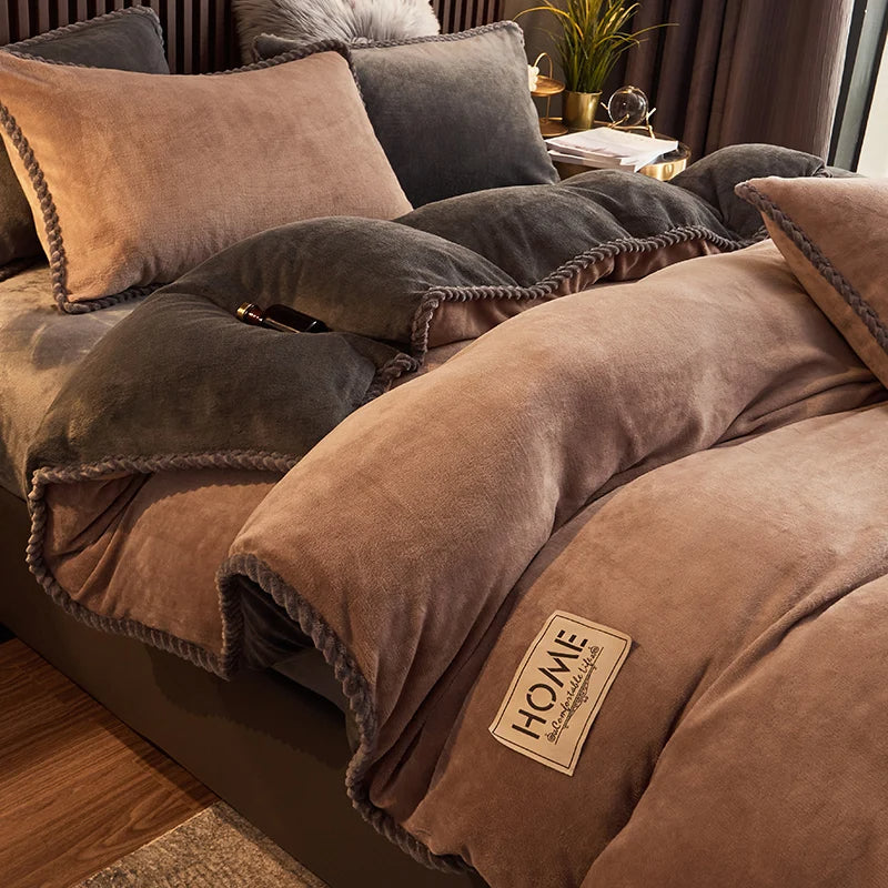 Winter Duvet Cover Set Warm Gentle Touch Bedding