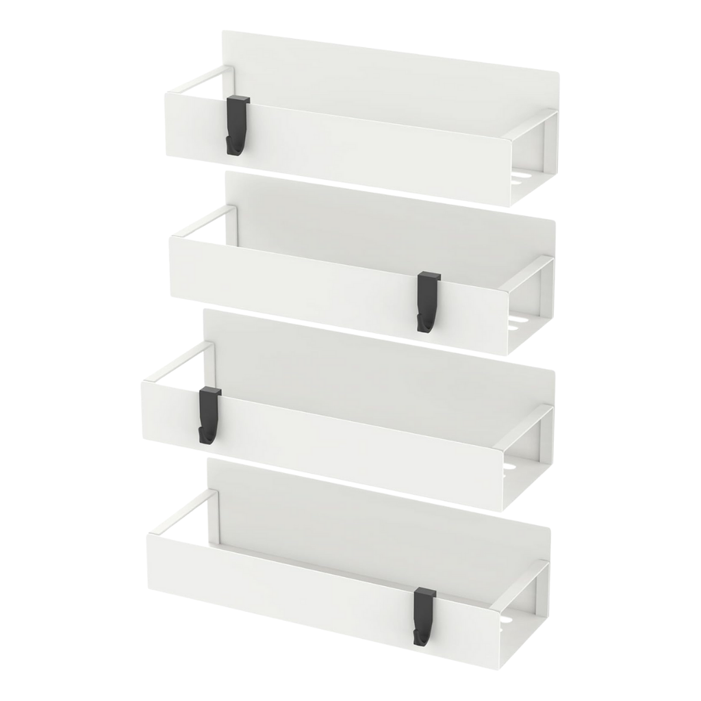 Magnetic 4-Tier Metal Spice Rack Organizer for Refrigerator