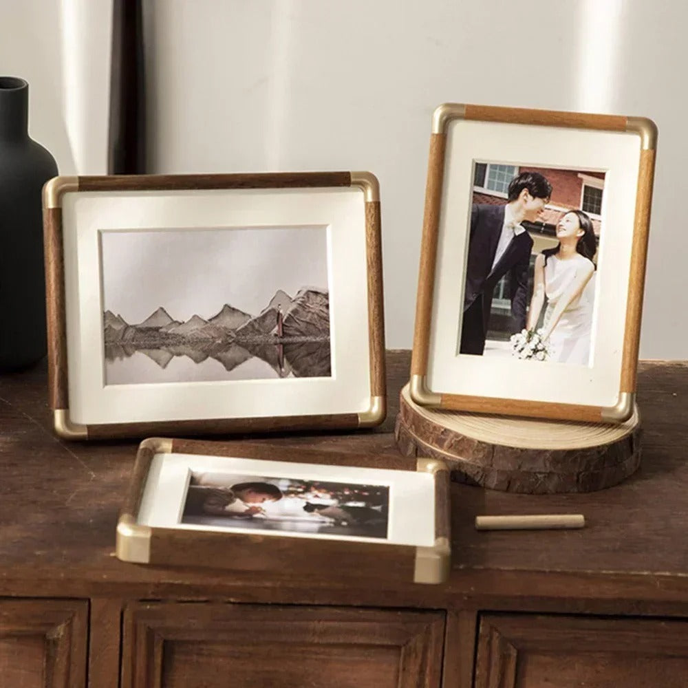 Decorative Photo Frame Vintage-Style Tabletop Display