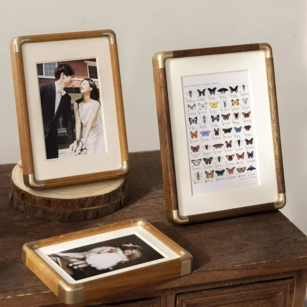 Decorative Photo Frame Vintage-Style Tabletop Display