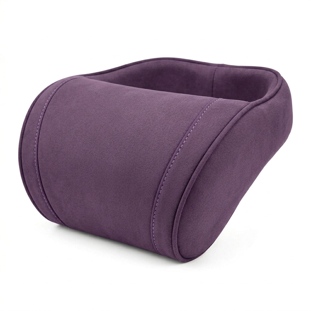 Memory Foam Car Neck Pillow With Removable Leather Cover, Headrest Pad