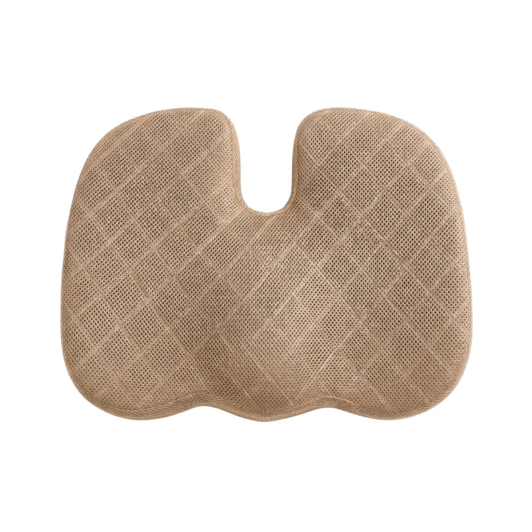 Memory Foam Car Seat Cushion with Anti-Slip Base and Washable Cover
