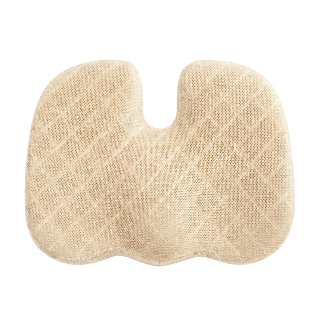 Memory Foam Car Seat Cushion with Anti-Slip Base and Washable Cover