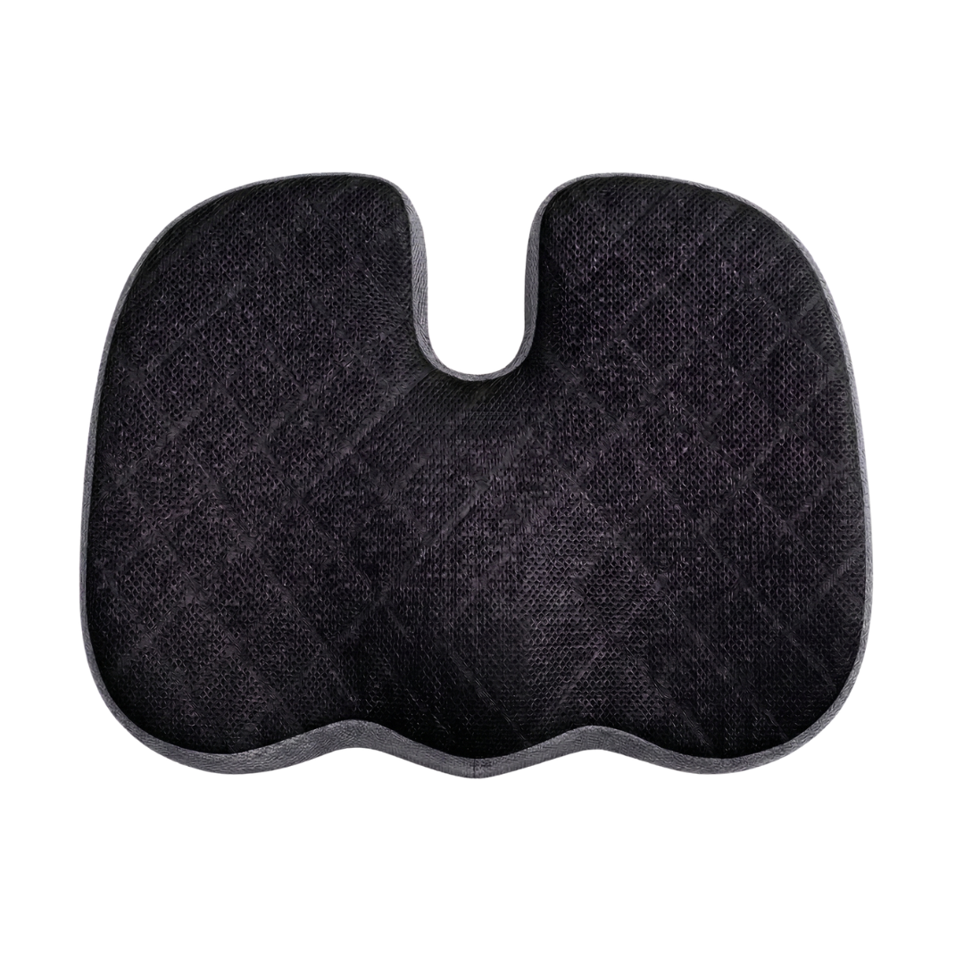 Memory Foam Car Seat Cushion with Anti-Slip Base and Washable Cover