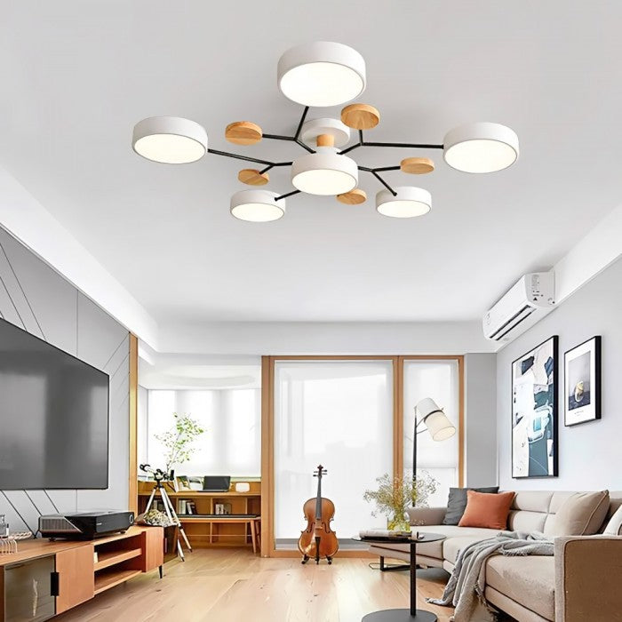 Branch Inspired Ceiling Light Contemporary Disc Fixture