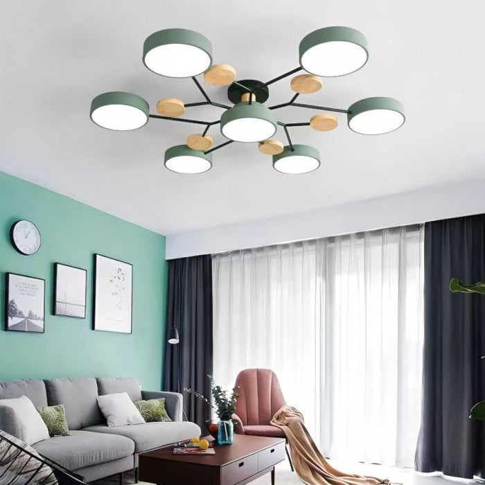 Branch Inspired Ceiling Light Contemporary Disc Fixture