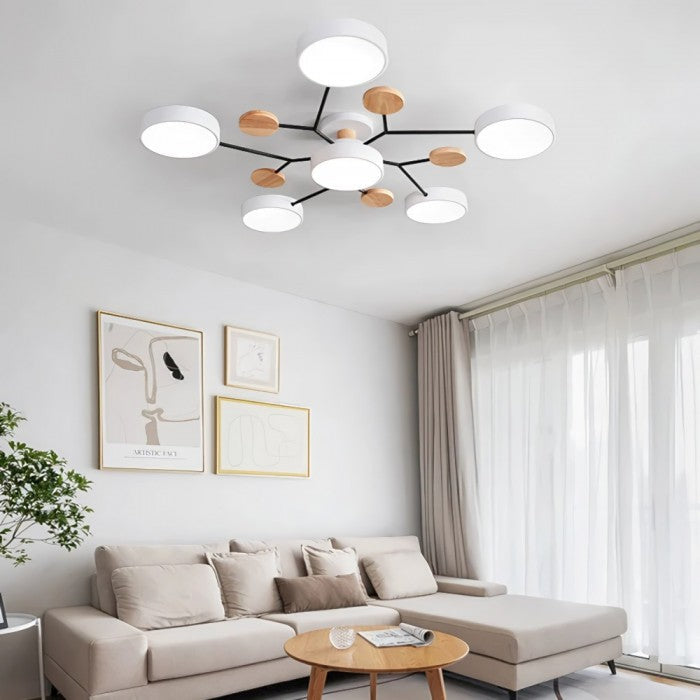 Branch Inspired Ceiling Light Contemporary Disc Fixture