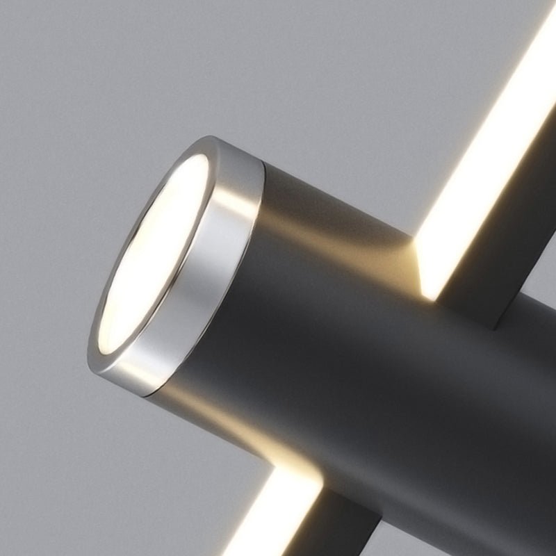Modern LED Linear Pendant Light Height Adjustable & Multi-Mode