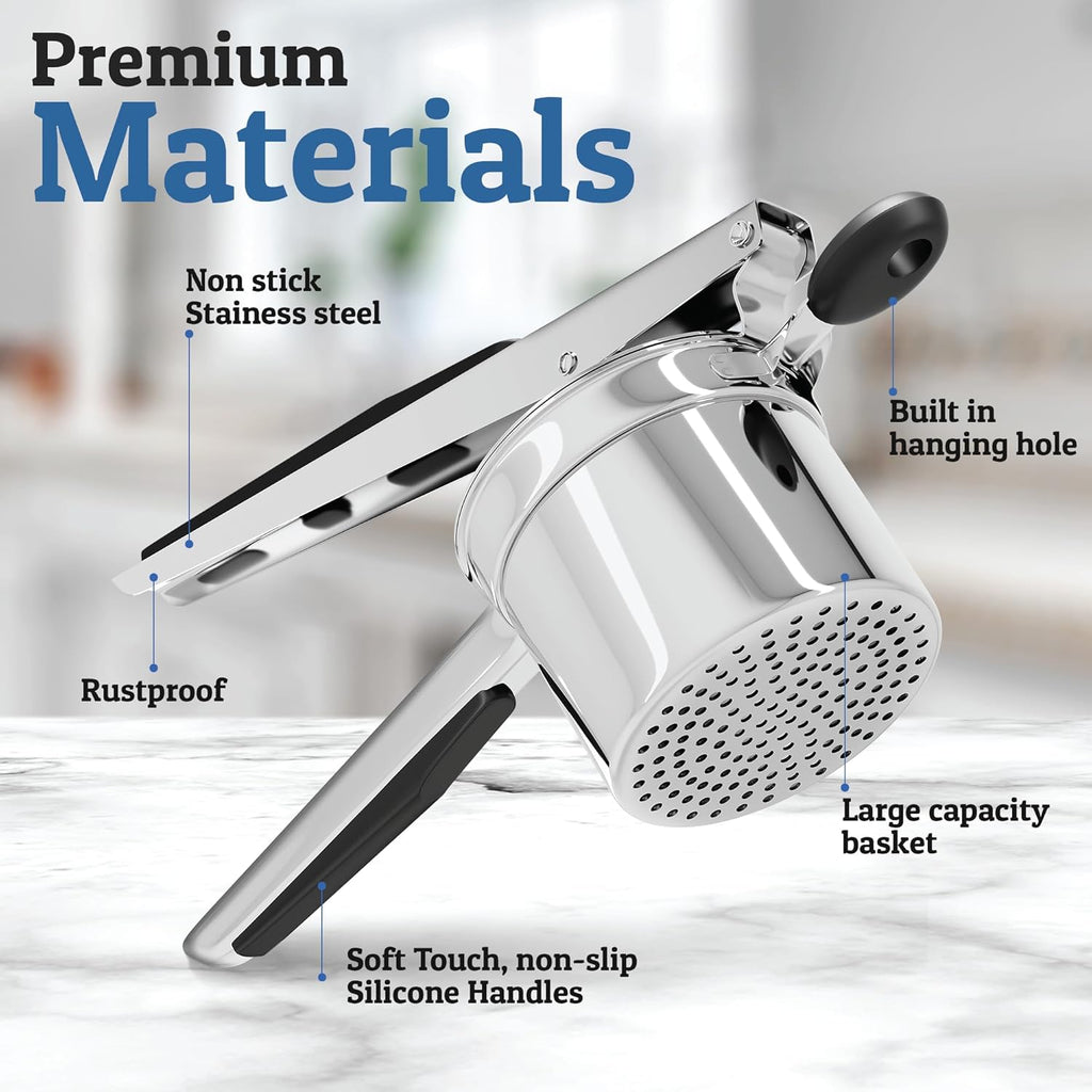 Handheld Potato Masher Simple Tool for Smooth Food Prep