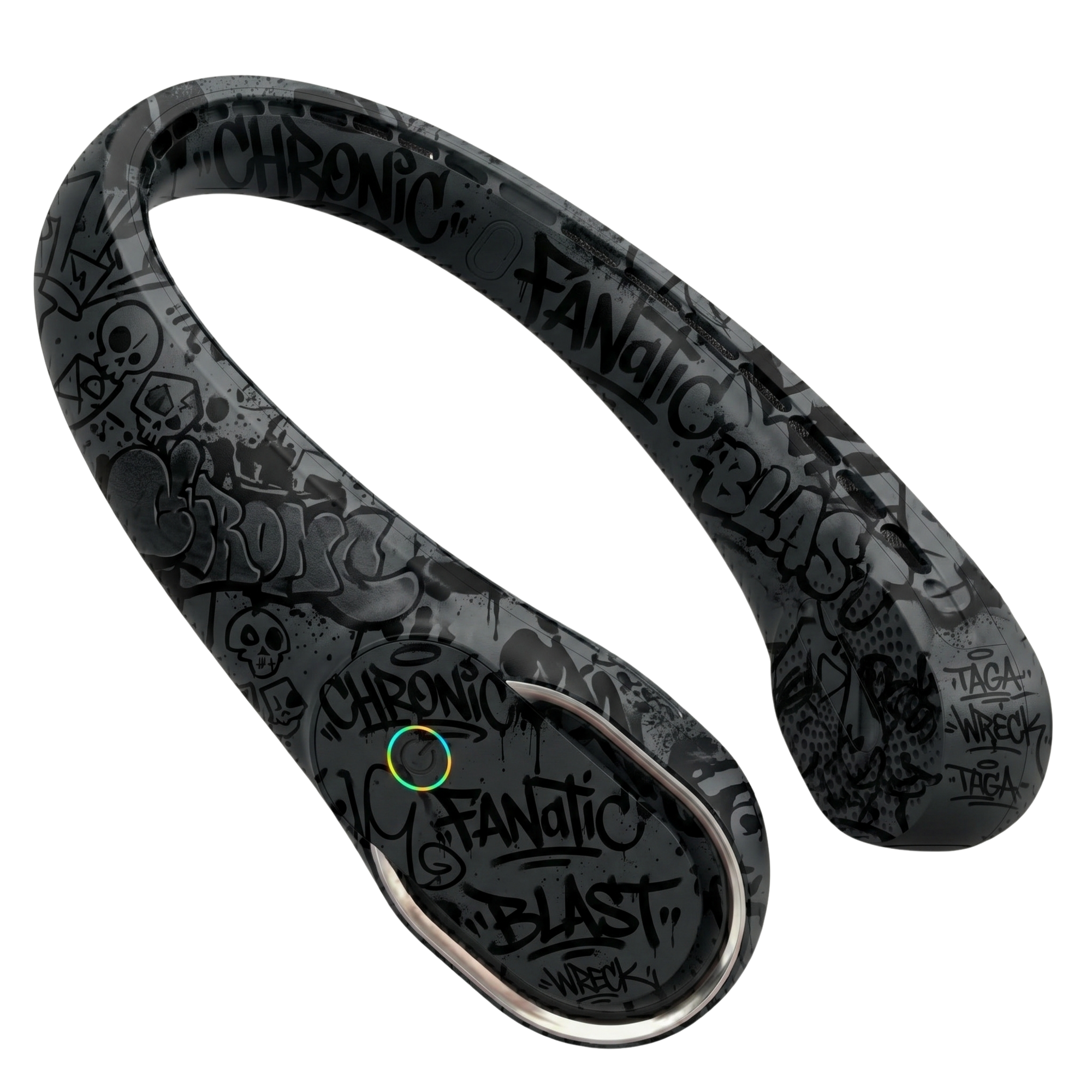 Portable Wearable Neck Fan 4000mAh Bladeless 3 Speed 360 Airflow