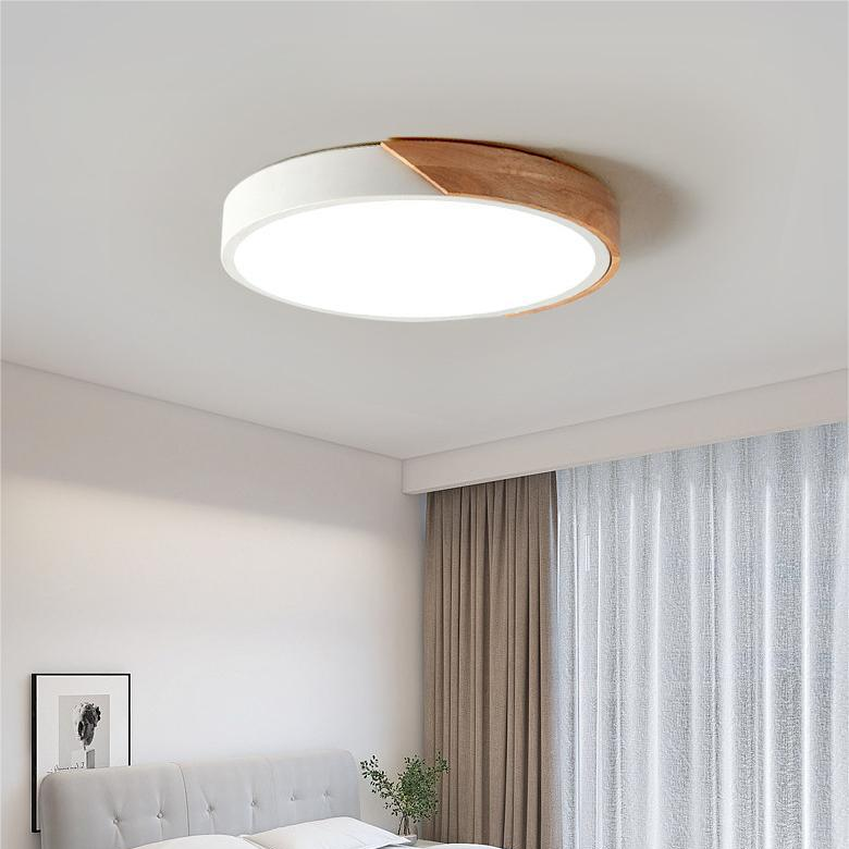 Round Flush Ceiling Light Adjustable LED Lighting for Rooms