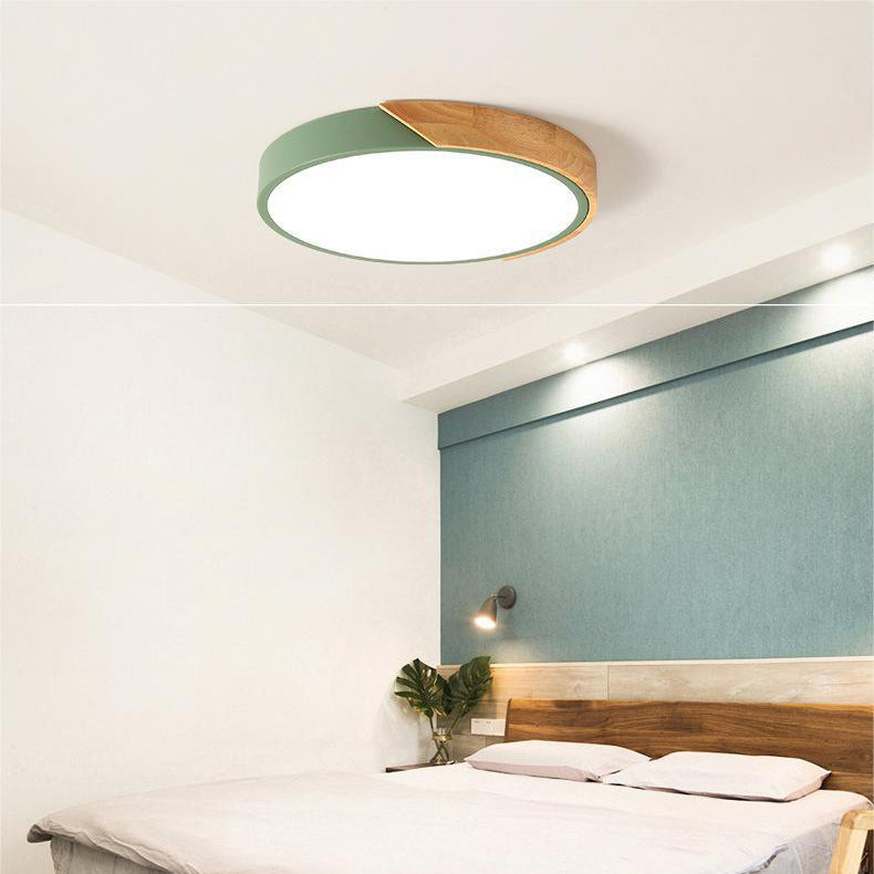 Round Flush Ceiling Light Adjustable LED Lighting for Rooms