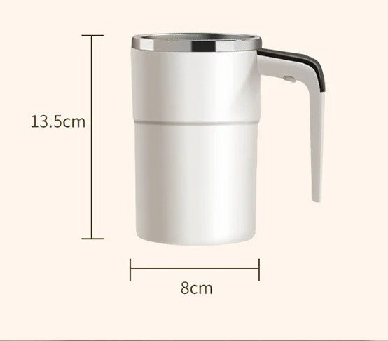 Portable Electric Self-Stirring Mug with LED Temperature Display