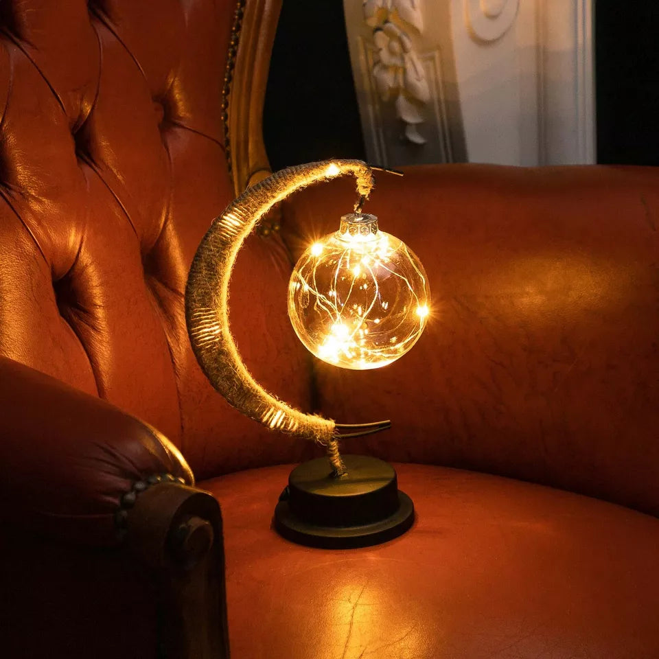 Moon Shaped Table Lamp Soft Ambient LED Decorative Light